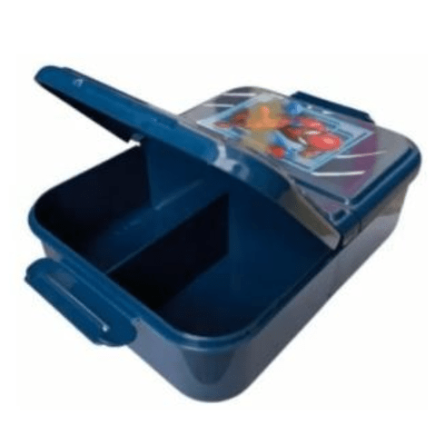 Caixa Lanche spiderman 3 compartimentos - Papelaria Encantada