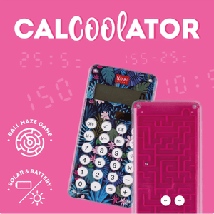 Calculadora Flora com Labirinto no Verso - Calcoolator Legami - Papelaria Encantada
