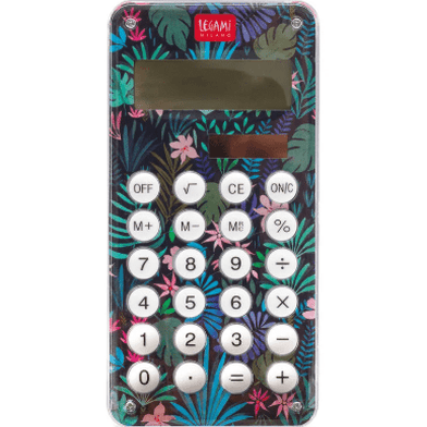 Calculadora Flora com Labirinto no Verso - Calcoolator Legami - Papelaria Encantada