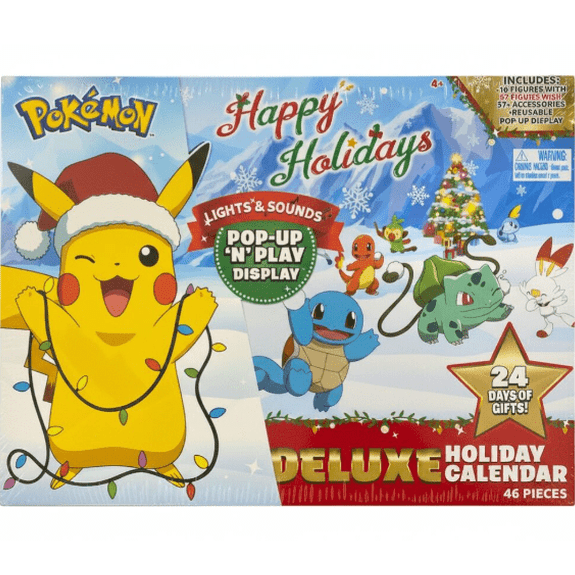 Calendario advento deluxe Pokemon C/Luz e Som - Papelaria Encantada