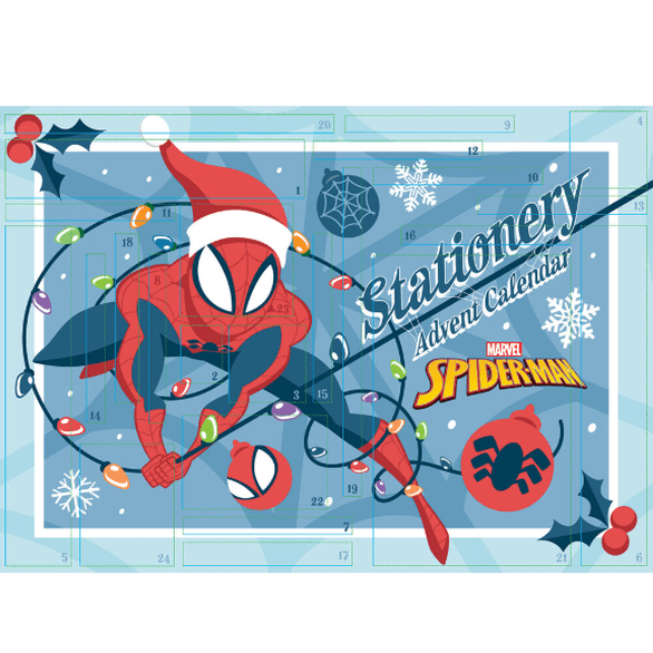 Calendario Advento Spiderman - Papelaria Encantada