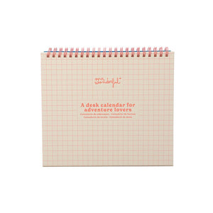 Calendário de mesa 2026 - Going somewhere Mr.wonderful - Papelaria Encantada