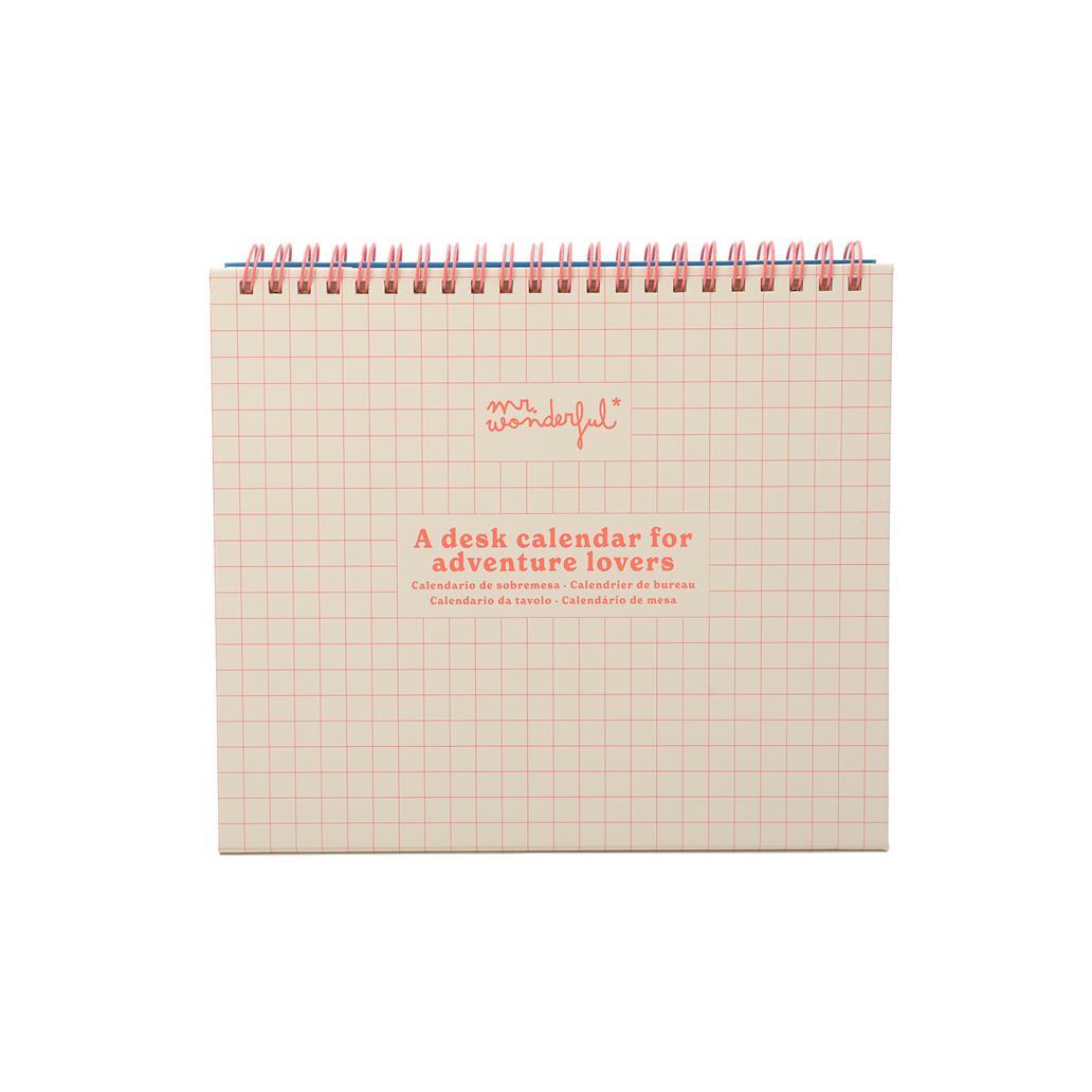 Calendário de mesa 2026 - Going somewhere Mr.wonderful - Papelaria Encantada