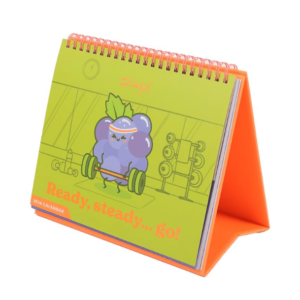 Calendário de mesa 2026 - Ready, stead go! Mr.wonderful - Papelaria Encantada