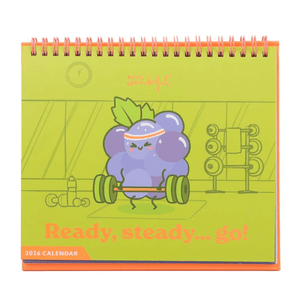 Calendário de mesa 2026 - Ready, stead go! Mr.wonderful - Papelaria Encantada