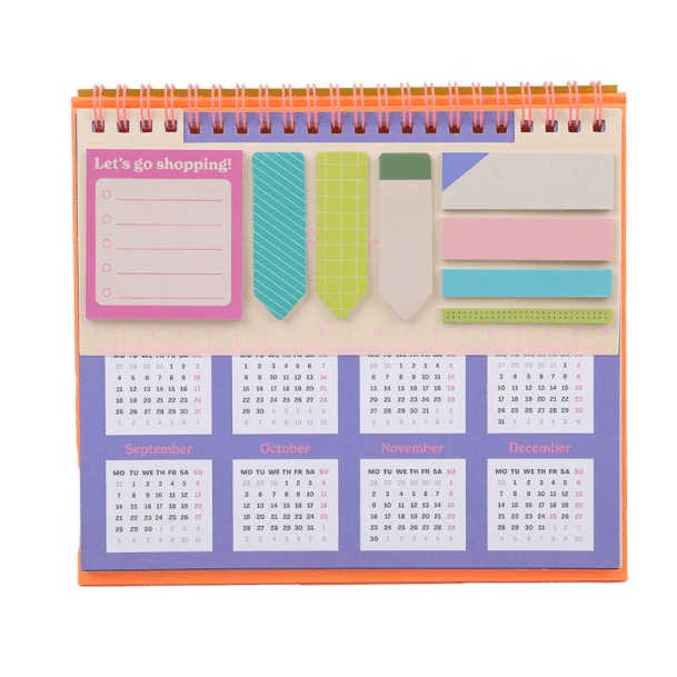 Calendário de mesa 2026 - Ready, stead go! Mr.wonderful - Papelaria Encantada