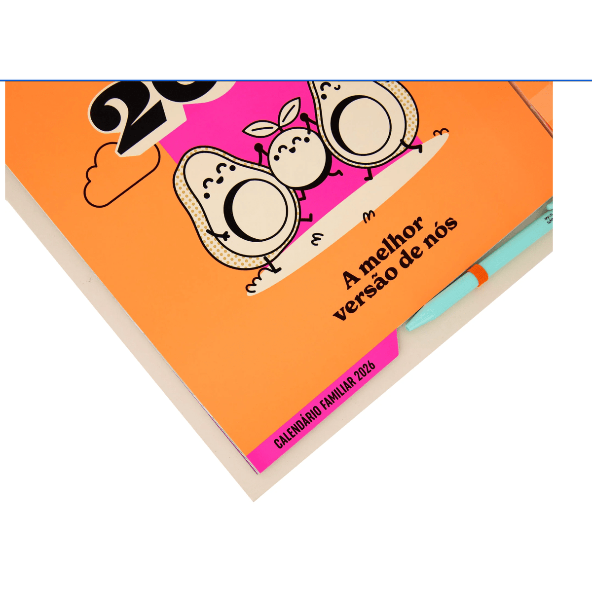 Calendário de parede magnético familiar 2026 - A melhor versão de nós Mr Wonderful - Papelaria Encantada
