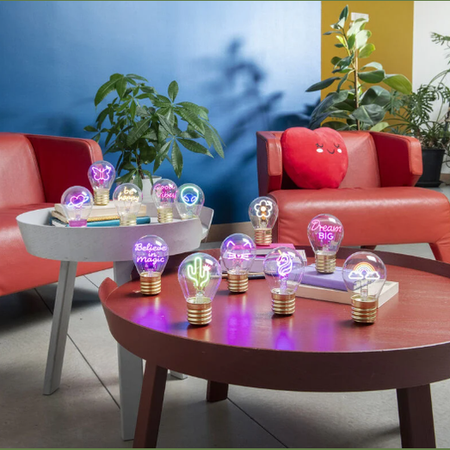 Candeeiro de mesa em forma de lâmpada Arco-Íris Legami - Papelaria Encantada