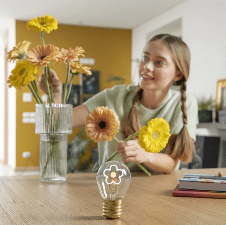 Candeeiro de mesa em forma de lâmpada Daisy Legami - Papelaria Encantada