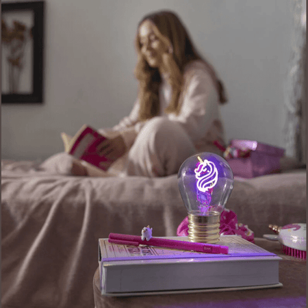 Candeeiro de mesa em forma de lâmpada Unicornio Legami - Papelaria Encantada