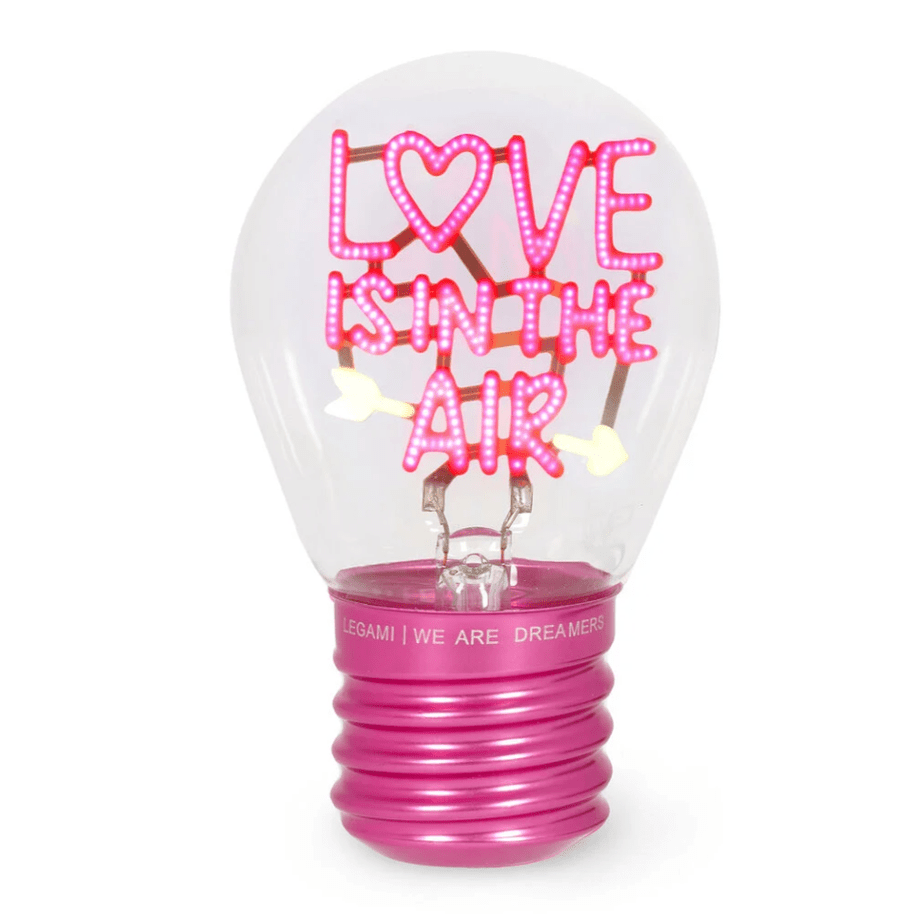 Candeeiro decorativo em forma de candeeiro - O amor está no ar - Bulb Fiction - Legami - Papelaria Encantada