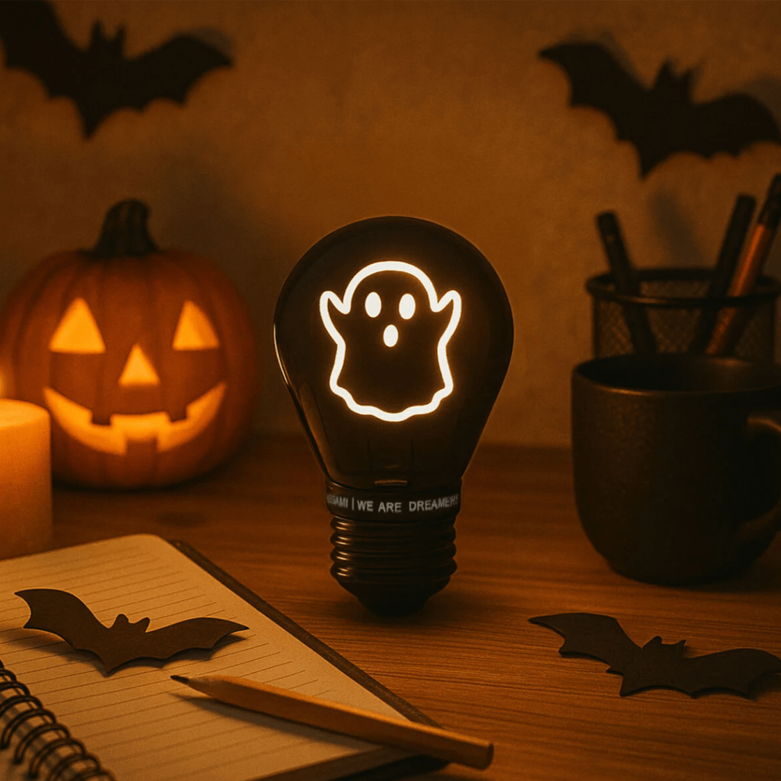 Candeeiro em forma de lampada Legami Halloween - Papelaria Encantada