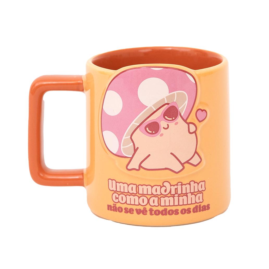 Caneca 3D cogumelo - Uma madrinha como a minha não se vê todos os dias - Mr.wonderful - Papelaria Encantada