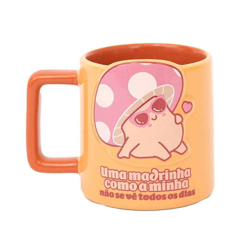 Caneca 3D cogumelo - Uma madrinha como a minha não se vê todos os dias - Mr.wonderful - Papelaria Encantada