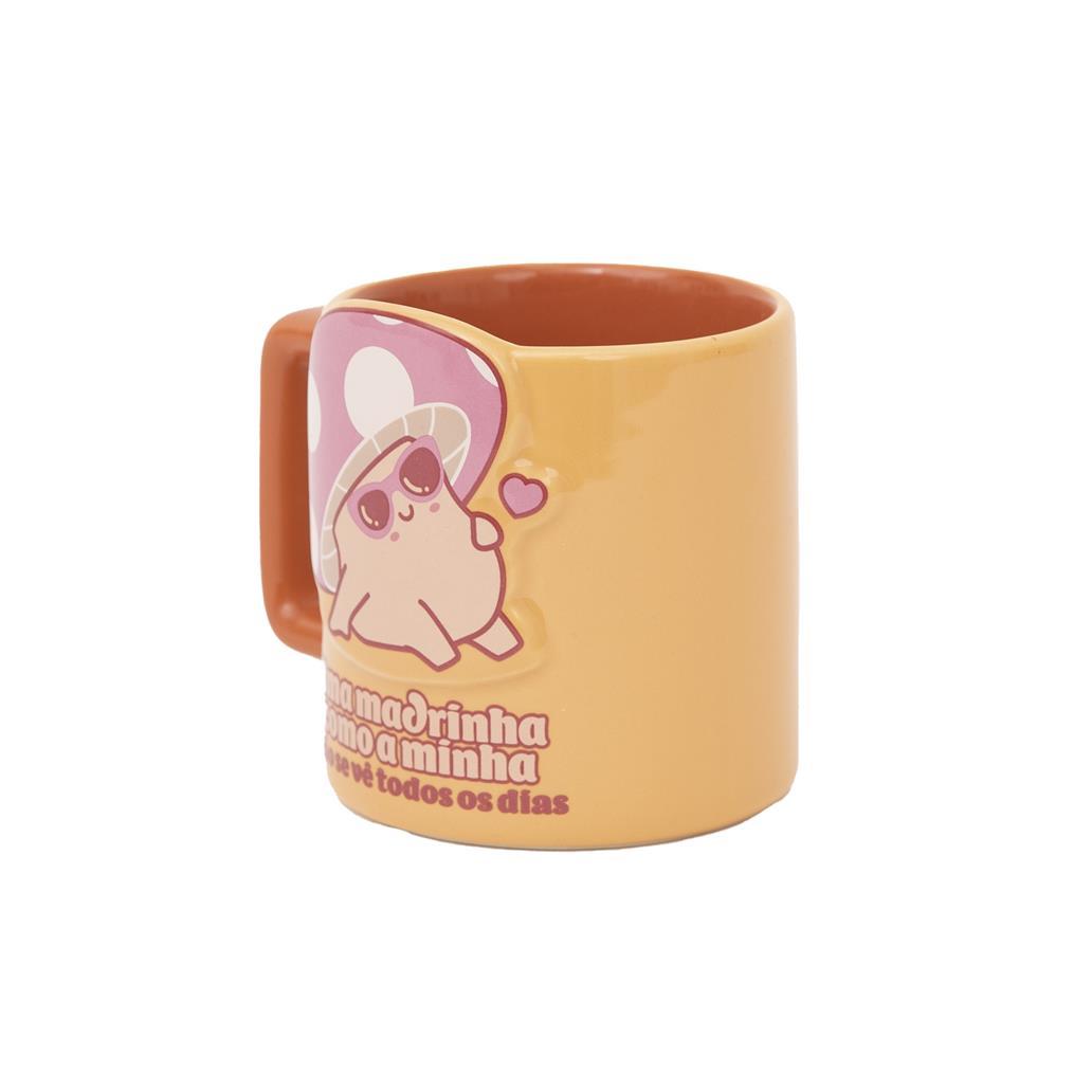 Caneca 3D cogumelo - Uma madrinha como a minha não se vê todos os dias - Mr.wonderful - Papelaria Encantada