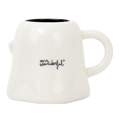 Caneca 3D Halloween - Fantasma - Mr Wonderful - Papelaria Encantada