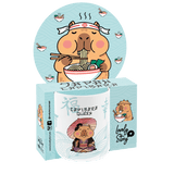 Caneca cerâmica 330ML Capivara Queen Mint - Papelaria Encantada