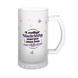 Caneca cerveja a melhor madrinha merece uma boa cervejinha - Papelaria Encantada