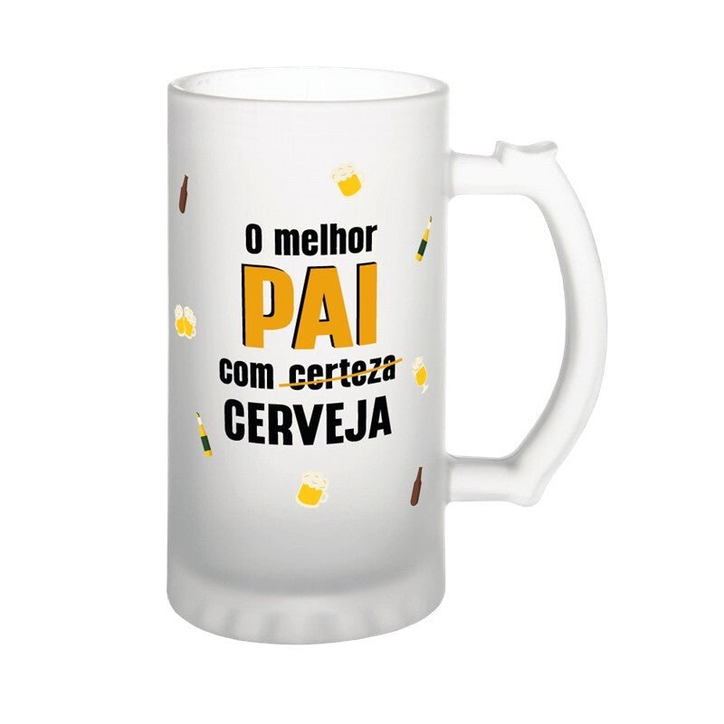 Caneca cerveja - O melhor pai com certeza / cerveja - Papelaria Encantada