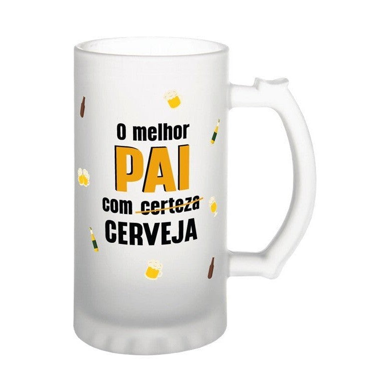 Caneca cerveja - O melhor pai com certeza / cerveja - Papelaria Encantada