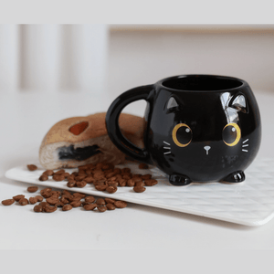 Caneca chunky Gato Preto Itotal - Papelaria Encantada