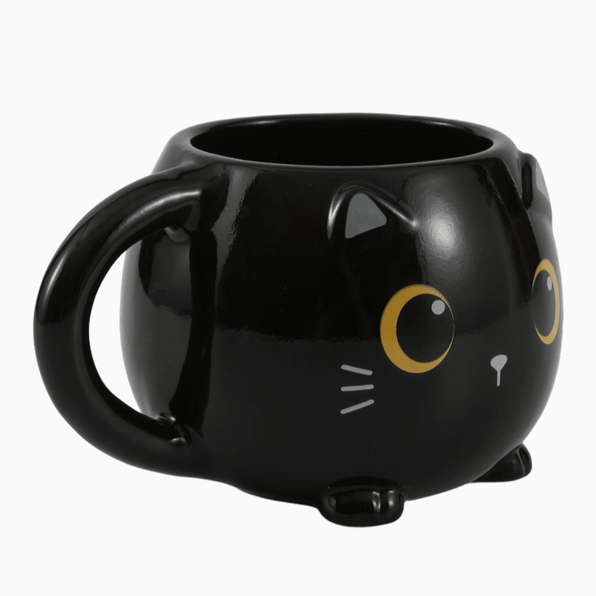 Caneca chunky Gato Preto Itotal - Papelaria Encantada