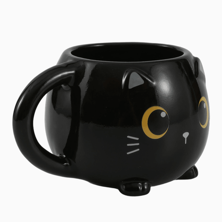 Caneca chunky Gato Preto Itotal - Papelaria Encantada