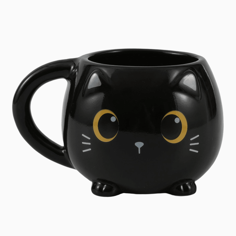 Caneca chunky Gato Preto Itotal - Papelaria Encantada