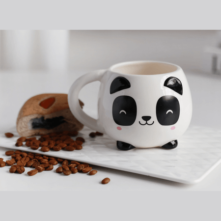 Caneca chunky Panda Preto Itotal - Papelaria Encantada