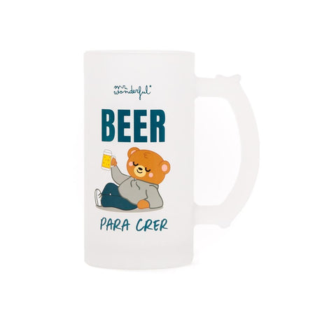 Caneca de Cerveja - Beer para Creer - Mr. Wonderful - Papelaria Encantada