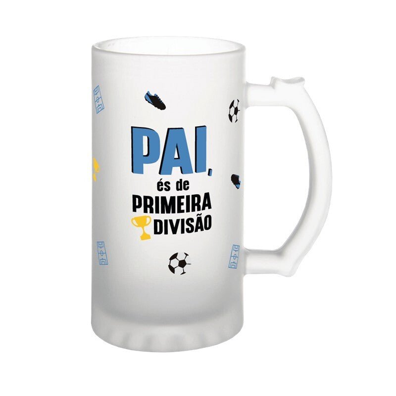 Caneca de cerveja + Meias - Pai és de 1 divisão - Papelaria Encantada