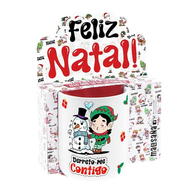 Caneca de Natal - Derreto - me contigo - Papelaria Encantada