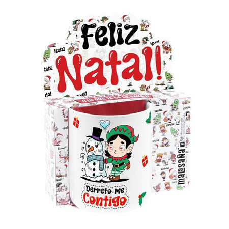 Caneca de Natal - Derreto - me contigo - Papelaria Encantada