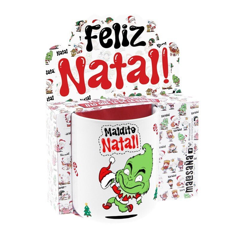 Caneca de Natal - Maldito Natal - Papelaria Encantada