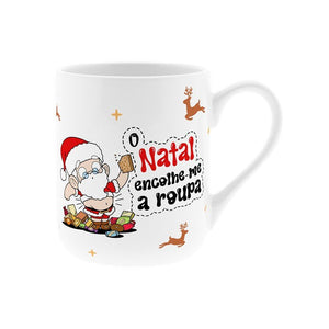 Caneca de Natal - O Natal Encolhe - me a roupa - Papelaria Encantada