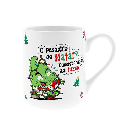 Caneca de Natal - Pesadelo de Natal? Desembaraçar as luzes - Papelaria Encantada