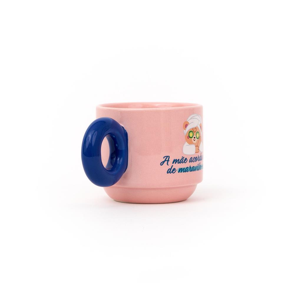 Caneca Empilhável - A mãe acorda assim maravilh - ursa - Mr Wonderful - Papelaria Encantada