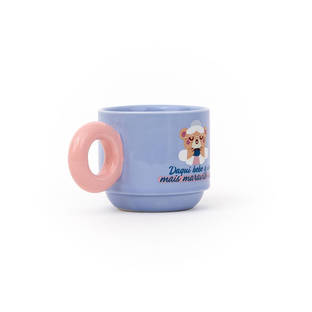 Caneca Empilhável - Daqui bebe a avó mais maravilh - ursa - Mr Wonderful - Papelaria Encantada