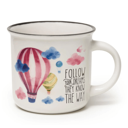 Caneca Legami - Balão ar quente - Papelaria Encantada