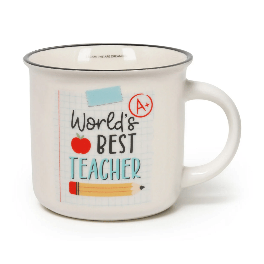 Caneca Legami - World best teacher - Papelaria Encantada