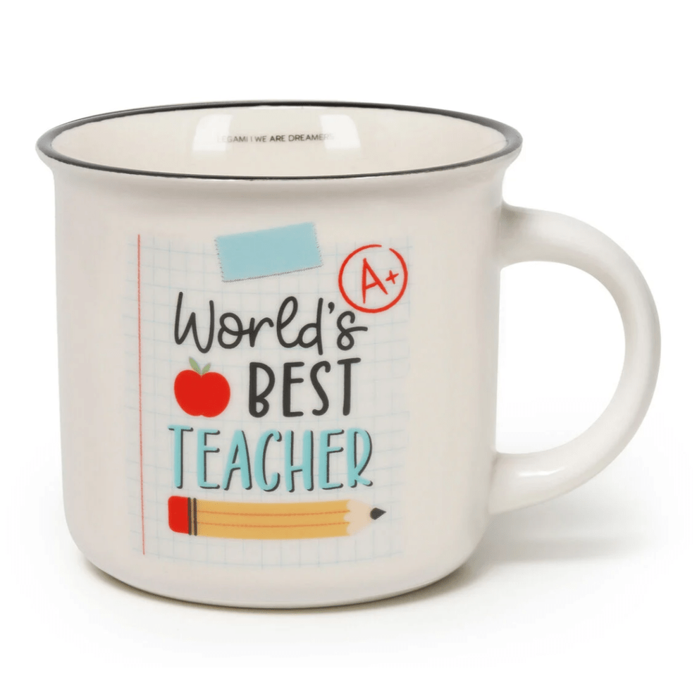 Caneca Legami - World best teacher - Papelaria Encantada
