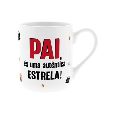 Caneca + Meias - Pai és uma autentica estrela - Papelaria Encantada