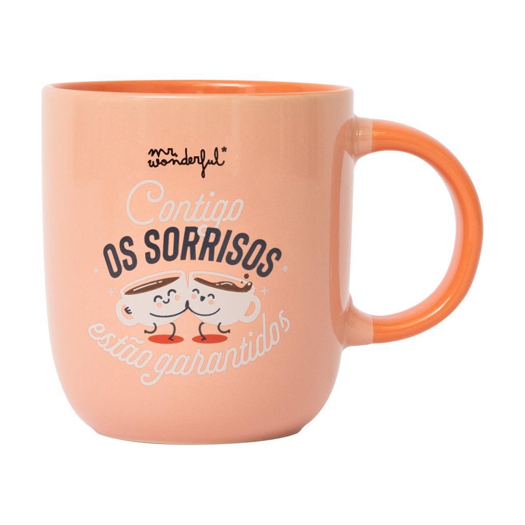 Caneca Mr. Wonderful - Contigo, os sorrisos estão garantidos - Papelaria Encantada