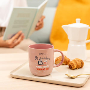 Caneca Mr. Wonderful - O que é bom, contigo, é ainda melhor - Papelaria Encantada