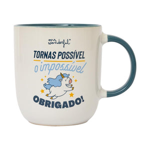 Caneca Mr. Wonderful - Tornas possível o impossível - Papelaria Encantada