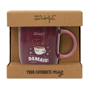Caneca Mr. Wonderful - Tu és demais! - Papelaria Encantada