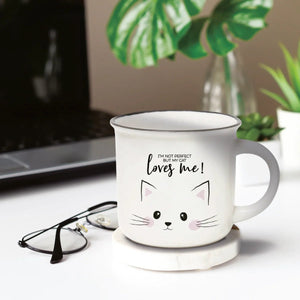 Caneca porcelana Cup-Puccino Gato Legami - Papelaria Encantada
