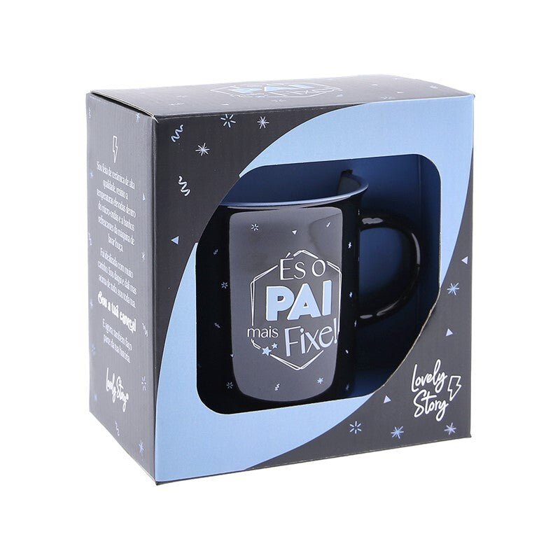 Caneca Vintage 400ML - És o Pai mais fixe - Papelaria Encantada