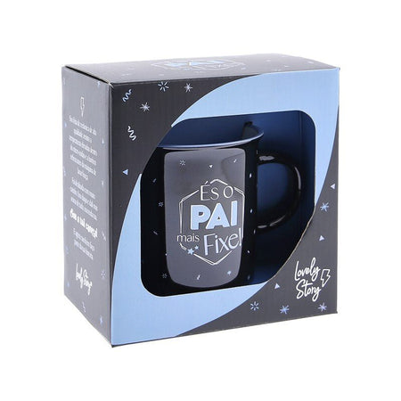 Caneca Vintage 400ML - És o Pai mais fixe - Papelaria Encantada