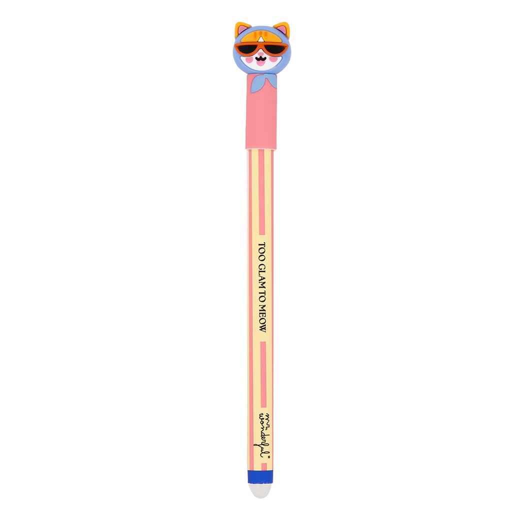 Caneta apagável Bo - Bo Gato - Too glam to meow Mr. Wonderful - Papelaria Encantada